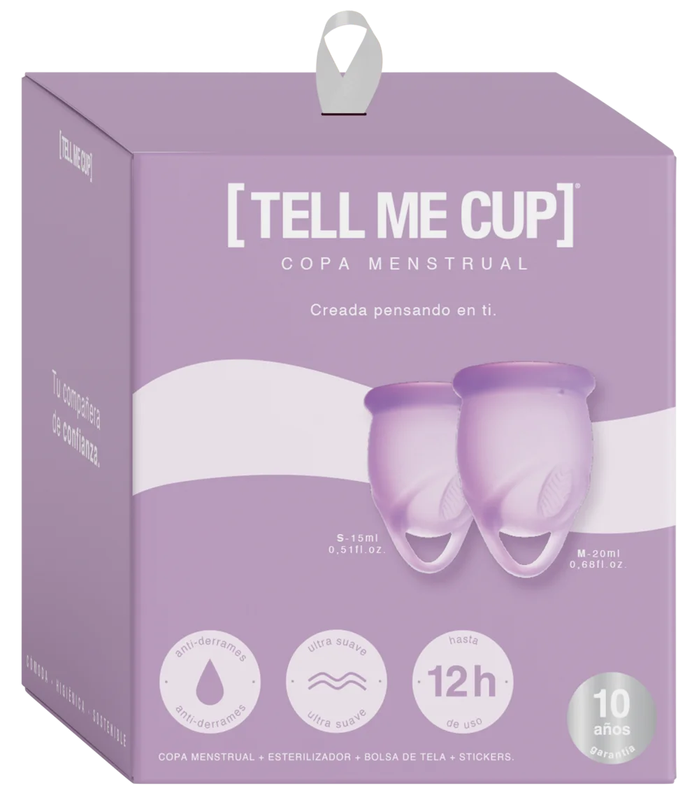 TELL ME TEST Copa menstrual morada