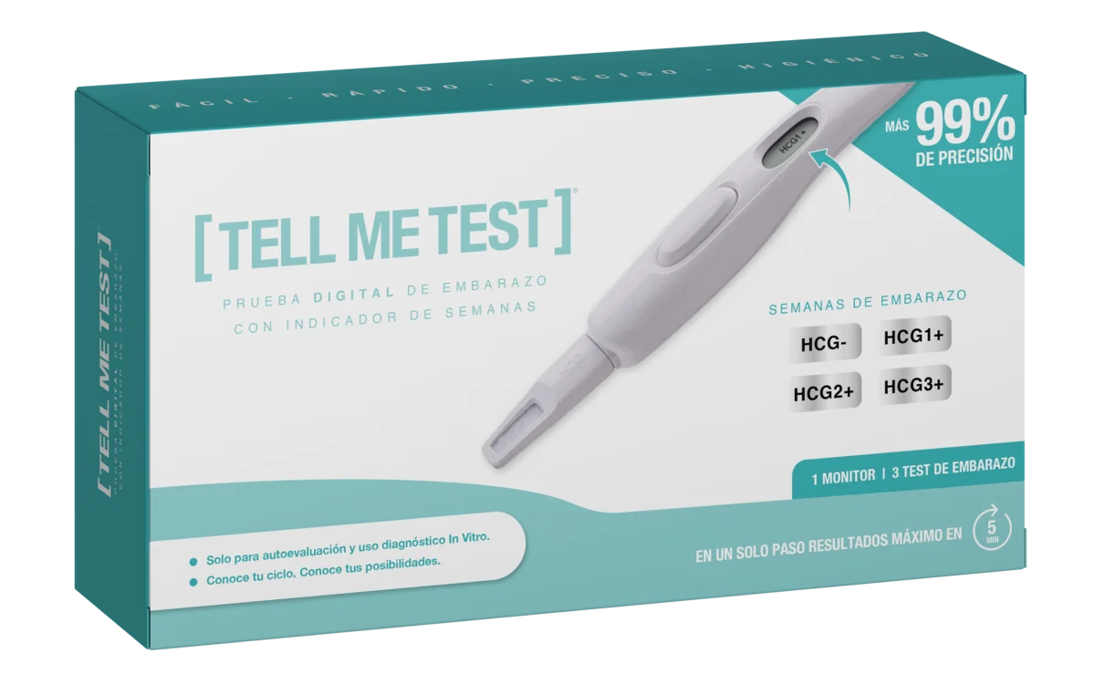 TELL ME TEST Prueba digital de embarazo con indicador de semanas